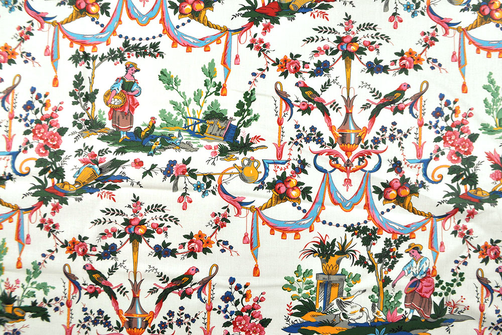 Renforcé-Baumwolle - Toile de Jouy Classique