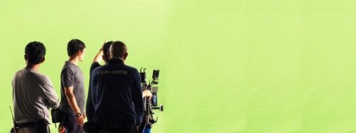 Filmaufnahme vor Green Screen