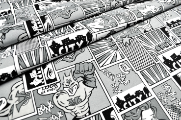 Universalstoff - Comic - Schwarz/Weiß 