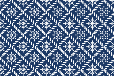 Outdoorstoff Marine-Welt - Steuerrad 