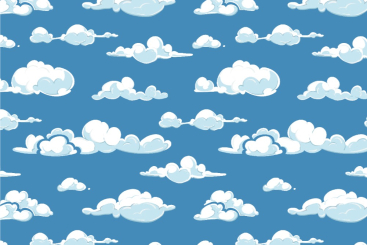 Trevira CS - Wolkenhimmel - 7,0 Meter 