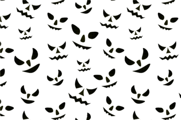 Universalstoff - Halloween Augen Schwarz
