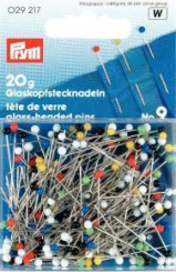 Glaskopf-Stecknadeln -  Bunt - 20 g 