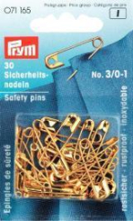 Sicherheitsnadeln Gold Messing 