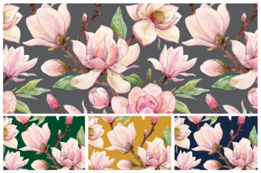 Samt-Stoff - Magnolia Rosé 