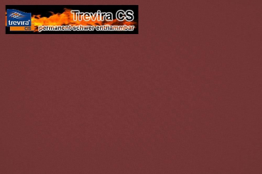 Trevira CS - 160 cm breit - permanent schwer entflammbar - Bordeaux - 1,0 Meter 