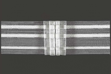 Gardinenband 4er-Falte - 3-fache Stoffmenge - 50 mm - transparent 