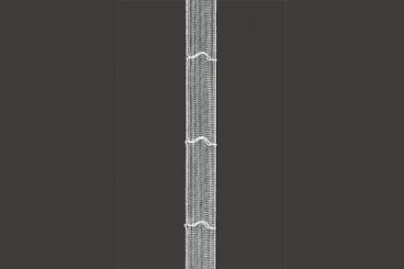 Raffrolloband zum Nähen - 18 mm - transparent 