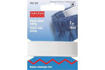 Elastic-Band 1 m - 18mm weiss 