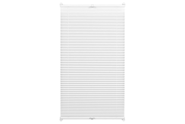 EASYFIX Plissee - 2 Bedienschienen - 90 x 130 cm - Weiß 