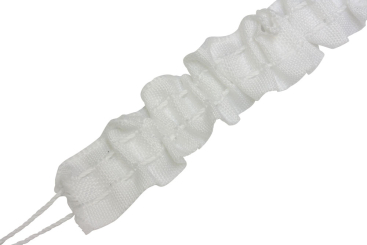 GARDINIA Universal-Gardinenband für Vorhangschiene - 21 mm - 10 m-Rolle - Weiß 