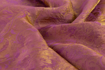Jacquard Seiden-Mix - Amethyst-Ornament 