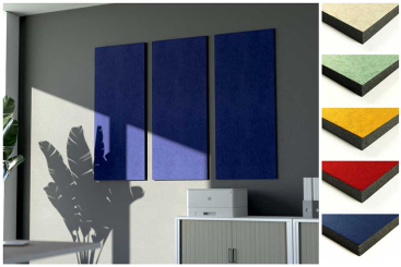 Akustikpaneel Wand - Blue Fiber - 120 x 50 cm - inkl. Befestigung 