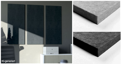 Akustikpaneel Wand - Blue Fiber - 120 x 50 cm - inkl. Befestigung 