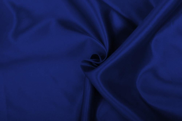 Bekleidungsstoff Satin - Seidentouch - Dunkelblau - 1,0 Meter 