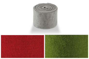 Wollfilz-Band 7,5 cm breit - uni - 5 m-Rolle 