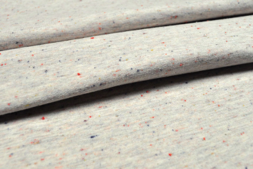 Jersey-Flanell - Sprenkel - Creme Melange 