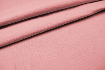 Double Gauze - Uni - Rosa - 2,0 Meter 