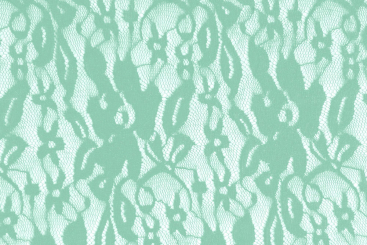 Wäsche-Spitze elastisch - Blüten - Mint - 1,0 Meter 