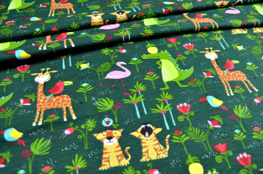 Jungle Playtime - Jersey-Stoff 