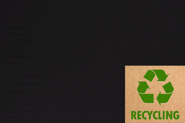 French Terry - Recycling - Schwarz 