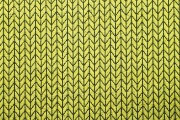 Albstoffe - Bio Jacquard-Jersey - Big Knit Lime