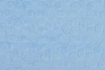 Frottee-Jacquard - Blümchen - Hellblau 