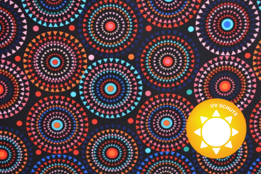 Badeanzugstoff - Bunte Mandalas 