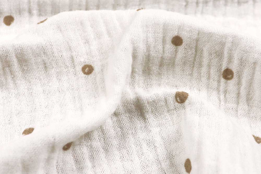Musselin - Dotty - Off White 