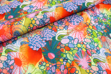 Musselin - Abstract Flowers 