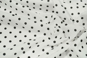 Musselin - Polka Blanc 