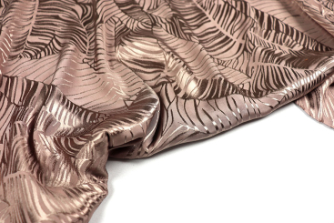 Viskose Jacquard - Tropische Blätter 
