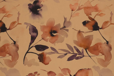 Viskose-Satin - Autumn Leaves 