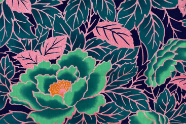 African Waxprint - Baumwolle - Lotus 