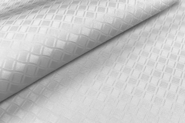 Spacer Fabric - Karo - Weiß 