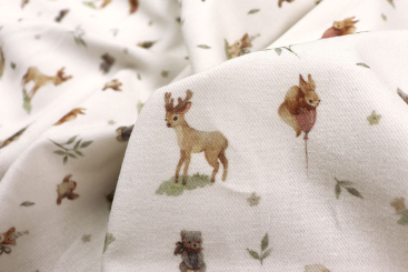 Baumwollflanell - Forest Friends Party 