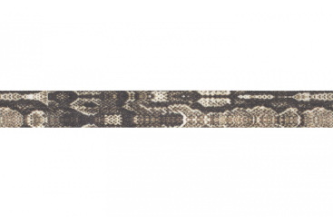 Elastisches Einfassband - Schlangenoptik - Braun 