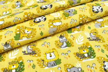 Baumwollstoff - Wilde Tierchen 