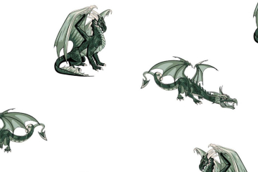 Baumwollstoff - Coole Drachen 