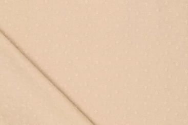 Baumwollstoff bestickt - Rosalie - Beige 