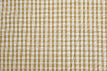 Seersucker - Kariert - Sand 
