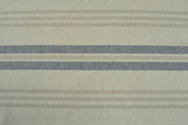 Dekostoff - Leinenoptik - Streifen - Blau - 1,0 Meter 