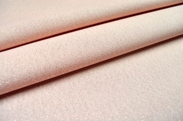 Dekostoff Gold-Glitzer - Rosé 