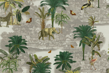 Dekostoff Digitaldruck - Palmgarden 