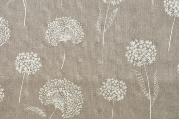Dekostoff Leinenoptik - Pusteblumen 