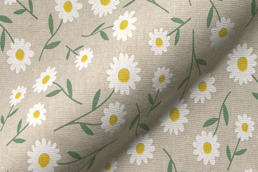 Dekostoff Leinenoptik - Daisy 
