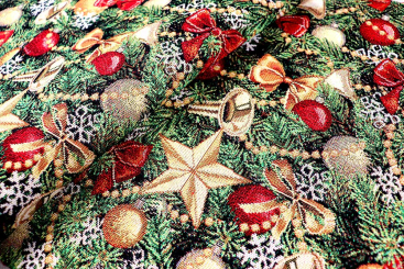 Dekostoff Gobelin - Holiday Trumpets 