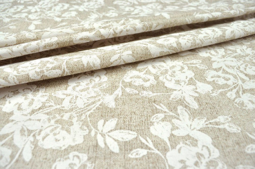 Dekostoff Leinenoptik - White Linen - 280 cm 
