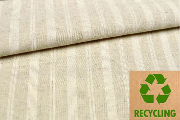 Recycling-Dekostoff Leinenanteil - Streifen - 280 cm 