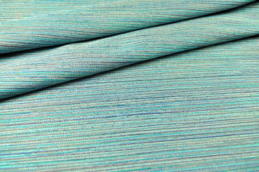 Dekostoff Jacquard - zweiseitig - Streifenmeer - Türkistöne 